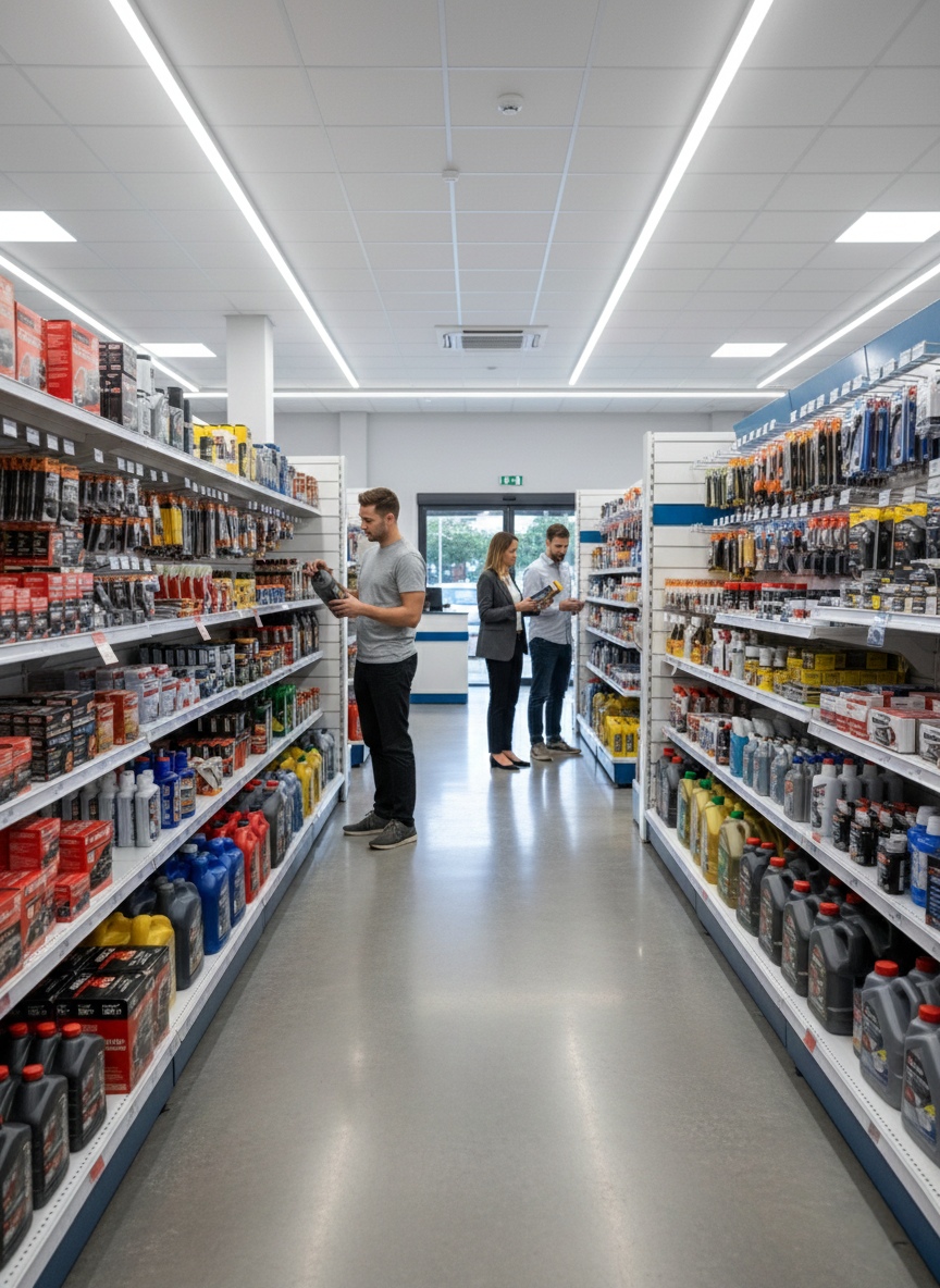 Estantería EXPO instalada en un ambiente de tienda